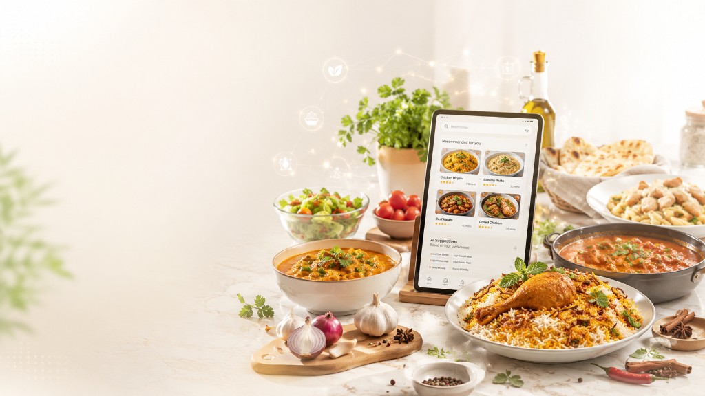 Warm kitchen scene for Aaj Kya Pakayein Pakistani home cooking